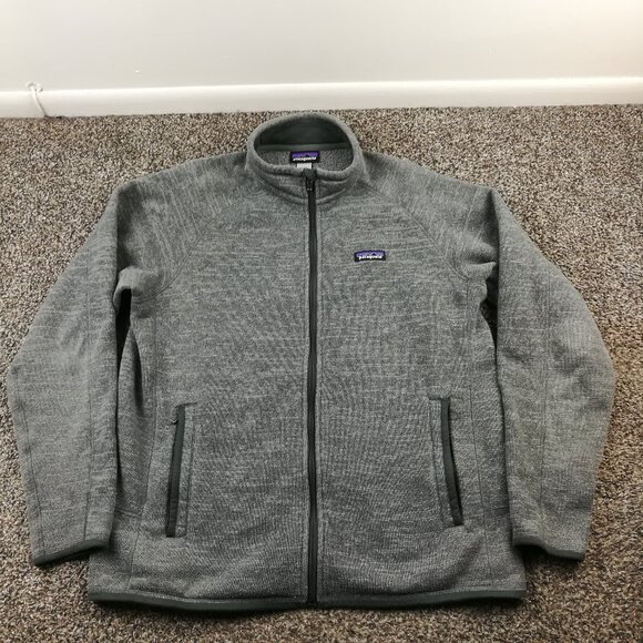 Patagonia Jacket Better Sweater Fleece Full Zip Gray Mens Large 25526